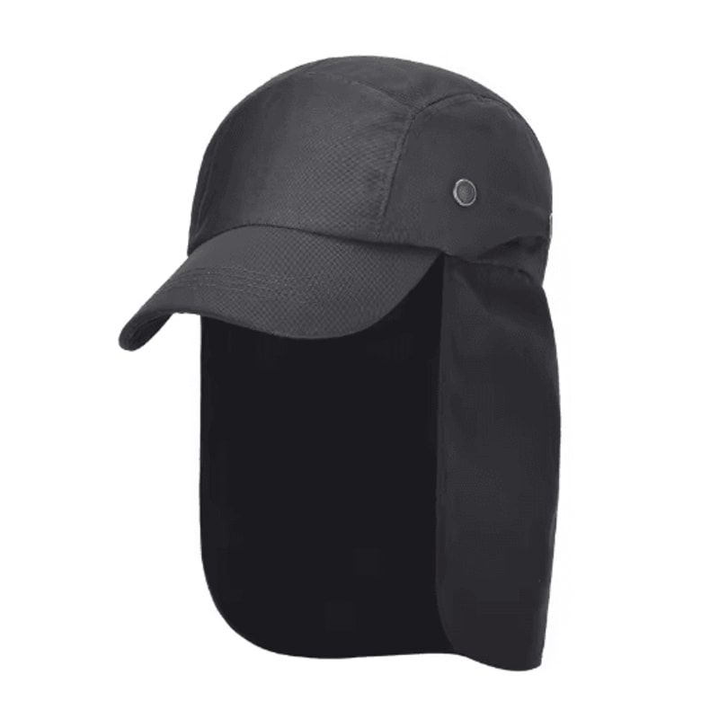 Outdoor Sun Protection Hiking Hat Wide Brim Fishing Hat With Neck Flap 2
