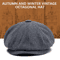 Vintage Newsboy Cap Classic Wool Octagonal Retro British Flat Hat 5