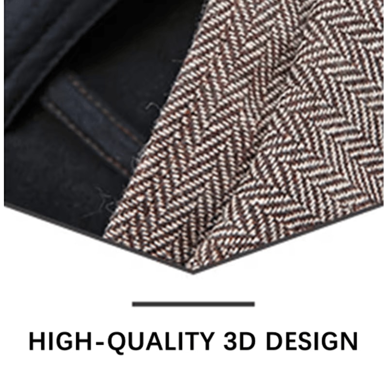 Vintage Newsboy Cap Classic Wool Octagonal Retro British Flat Hat 8