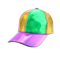 Holographic Rainbow Color Changing Baseball Cap Laser PU Snapback Party Hat 5