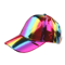 Holographic Rainbow Color Changing Baseball Cap Laser PU Snapback Party Hat 6