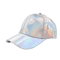 Holographic Rainbow Color Changing Baseball Cap Laser PU Snapback Party Hat 7