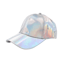 Holographic Rainbow Color Changing Baseball Cap Laser PU Snapback Party Hat 7