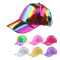 Holographic Rainbow Color Changing Baseball Cap Laser PU Snapback Party Hat 0