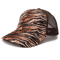 Leopard Print High Ponytail Trucker Hat Breathable Womens Mesh Snapback Cap 10