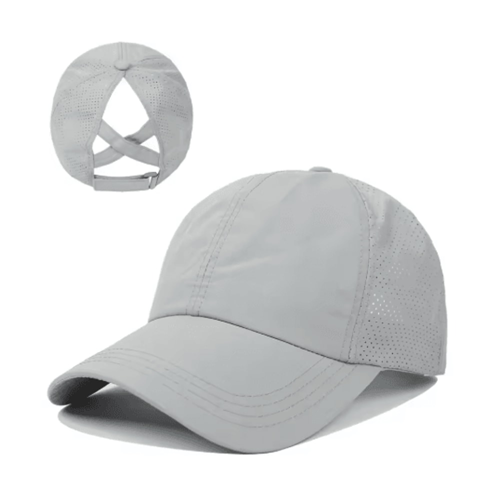 Womens High Ponytail Sports Baseball Cap Quick Dry Breathable Mesh Sun Hat 6