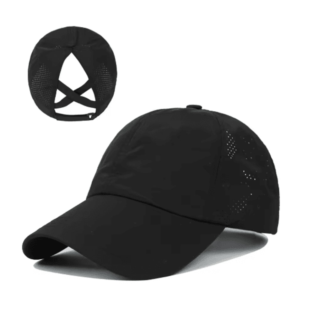 Womens High Ponytail Sports Baseball Cap Quick Dry Breathable Mesh Sun Hat 7