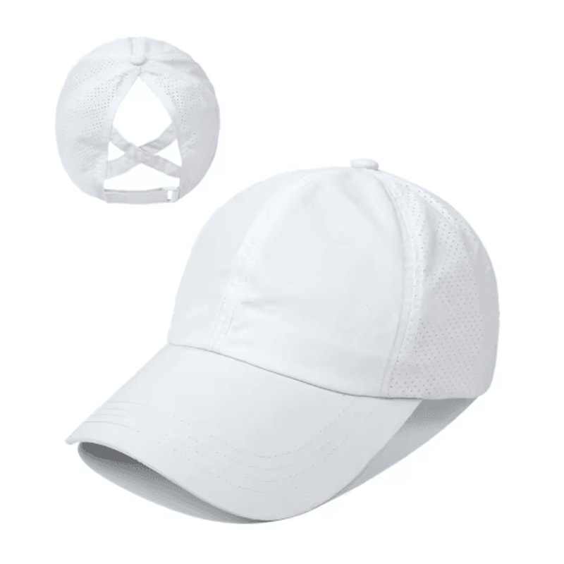 Womens High Ponytail Sports Baseball Cap Quick Dry Breathable Mesh Sun Hat 8