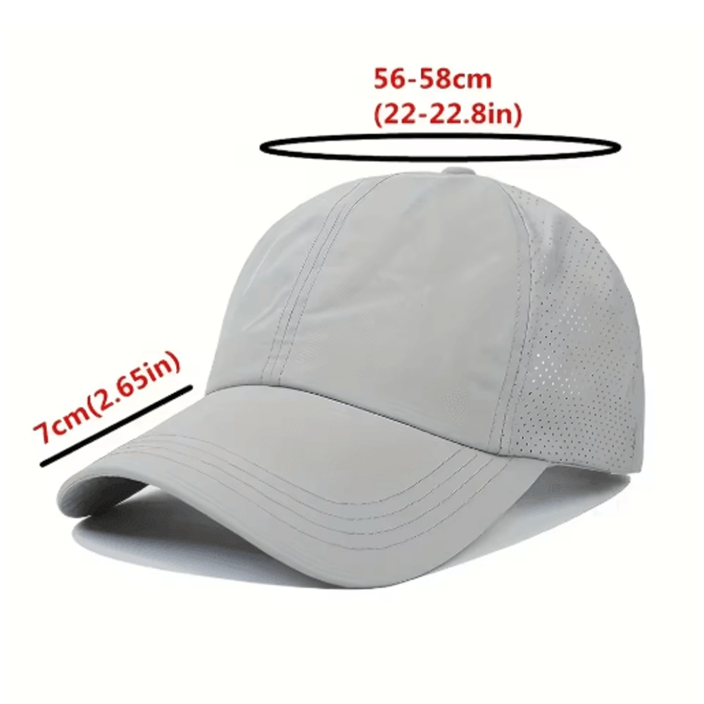 Womens High Ponytail Sports Baseball Cap Quick Dry Breathable Mesh Sun Hat 9