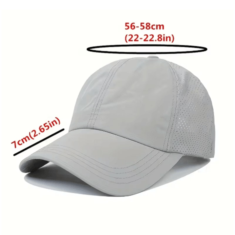 Womens High Ponytail Sports Baseball Cap Quick Dry Breathable Mesh Sun Hat 9