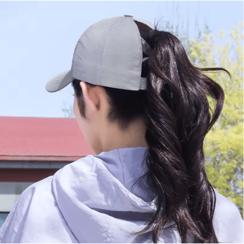 Womens High Ponytail Sports Baseball Cap Quick Dry Breathable Mesh Sun Hat 13