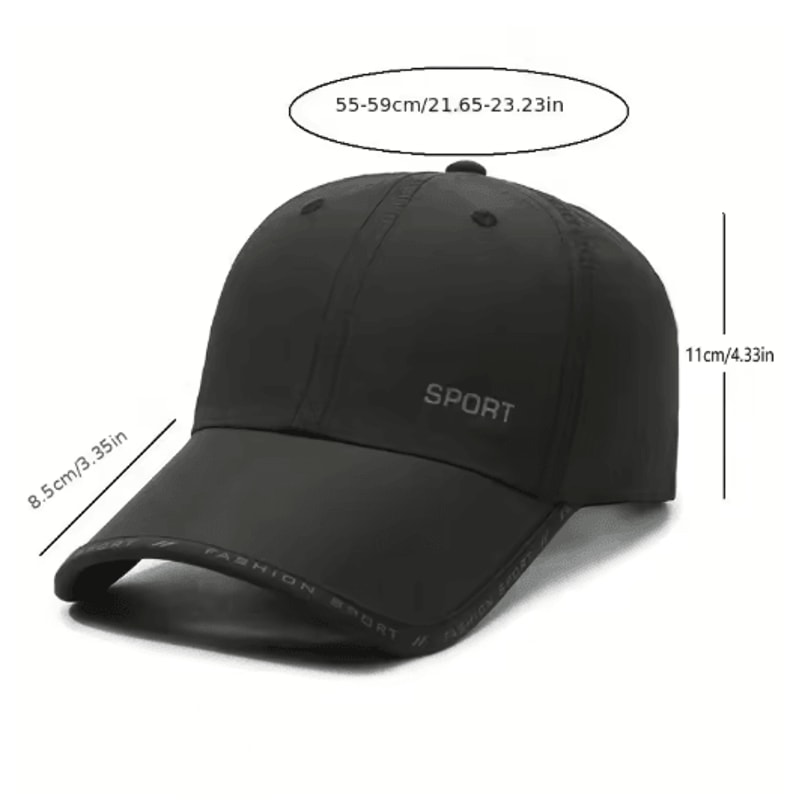 Quick Dry Breathable Sports Baseball Cap Adjustable Outdoor Trucker Hat 6