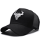 Mens Bull Embroidered Baseball Cap Breathable Summer Sun Protection Hat 3