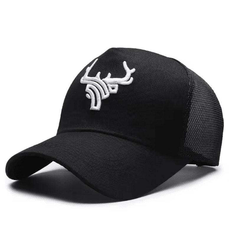 Mens Bull Embroidered Baseball Cap Breathable Summer Sun Protection Hat 3