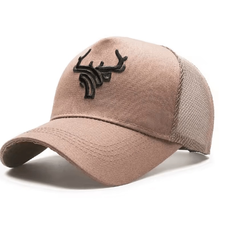 Mens Bull Embroidered Baseball Cap Breathable Summer Sun Protection Hat 4