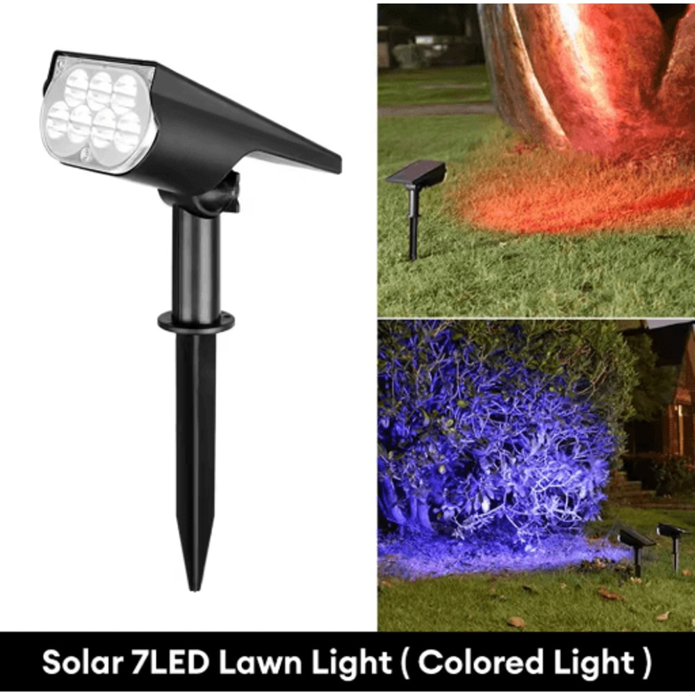 Ultra Bright 7 LED Solar Spotlight Outdoor Adjustable Waterproof Garden Landscape Light 3