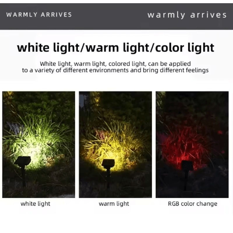 Ultra Bright 7 LED Solar Spotlight Outdoor Adjustable Waterproof Garden Landscape Light 5