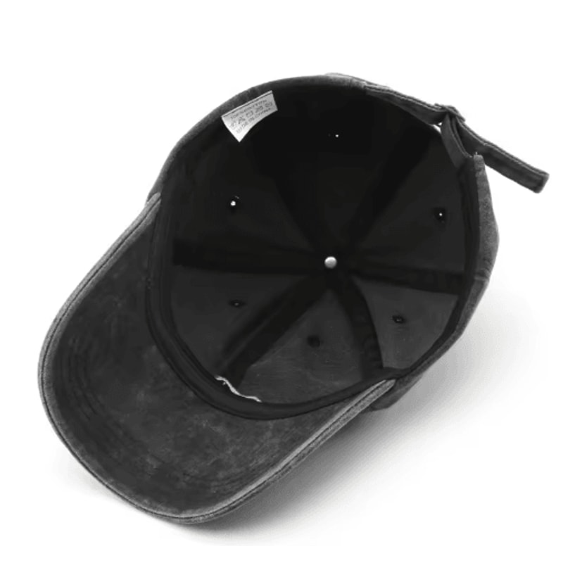 Retro Washed Cotton Mountain Embroidery Baseball Cap Adjustable Unisex Streetwear Hat 8