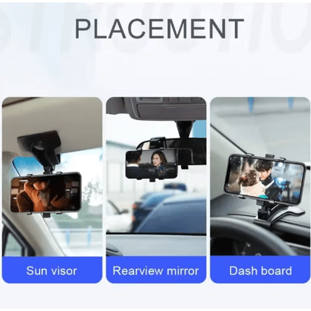 360 Rotating Dashboard Car Phone Holder Universal Smartphone Navigation Mount 6