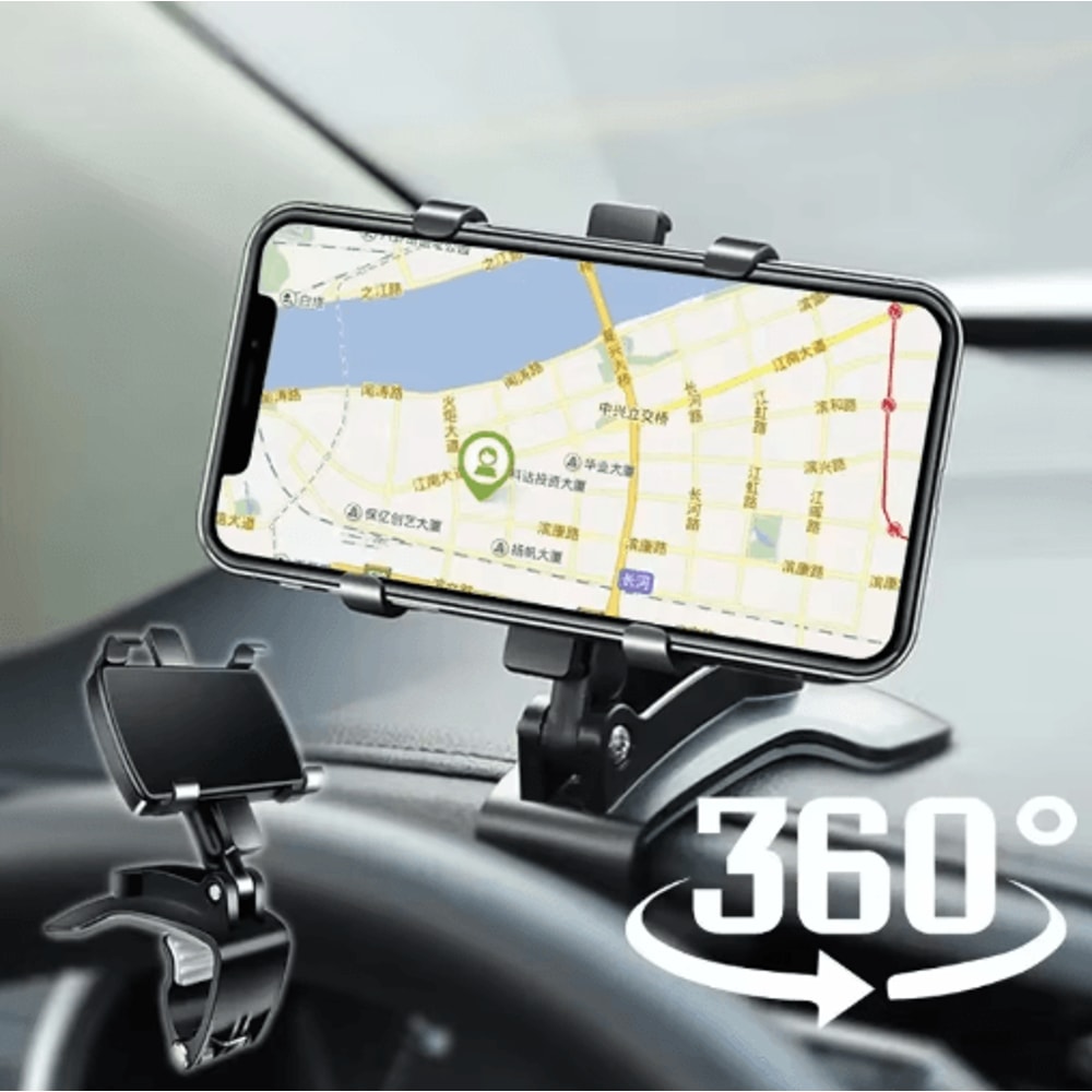 360 Rotating Dashboard Car Phone Holder Universal Smartphone Navigation Mount 0