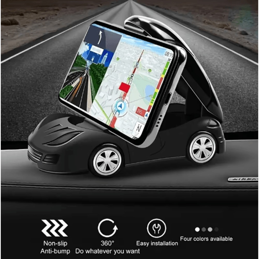 Foldable 360 Rotating Car Dashboard Phone Holder Universal Mobile Phone Mount 8
