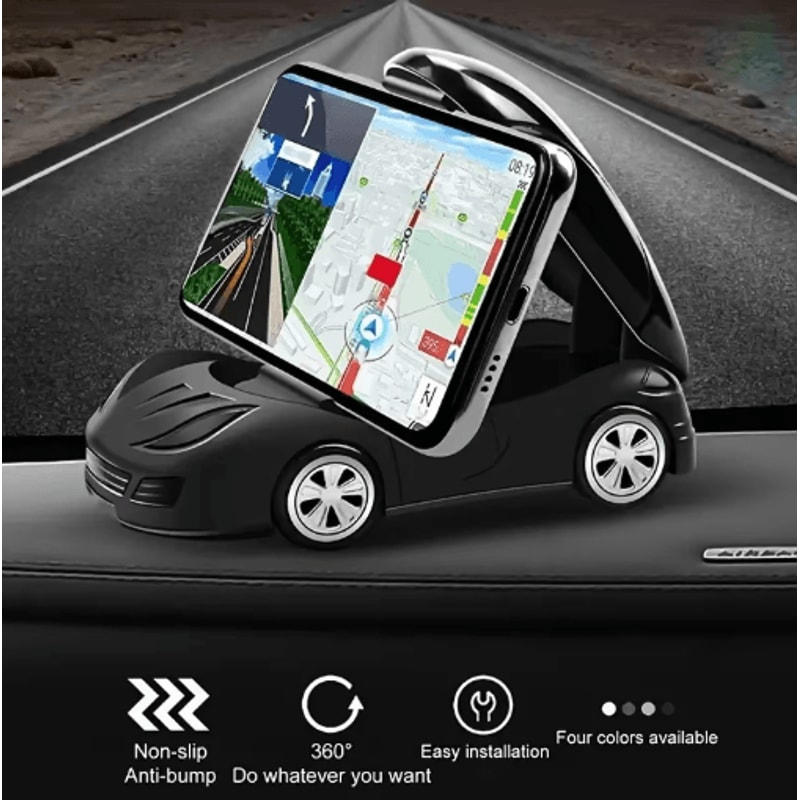Foldable 360 Rotating Car Dashboard Phone Holder Universal Mobile Phone Mount 8