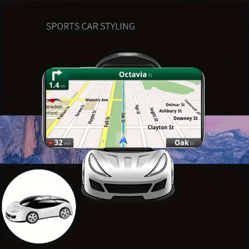 Foldable 360 Rotating Car Dashboard Phone Holder Universal Mobile Phone Mount 9