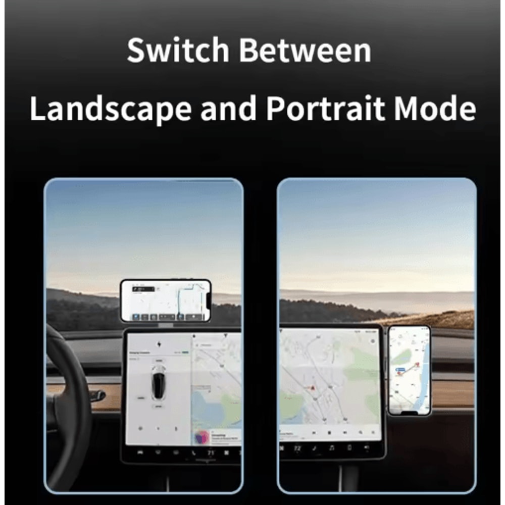 Magnetic Laptop Side Phone Holder UltraThin Foldable Aluminum Phone Mount 3