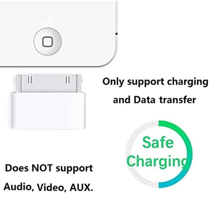 Lightning To 30Pin Adapter 8Pin To 30Pin Charging Sync Converter 3
