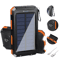 20000mAh Solar Power Bank Waterproof Portable Solar Charger With Dual USB LED Flashlight 0