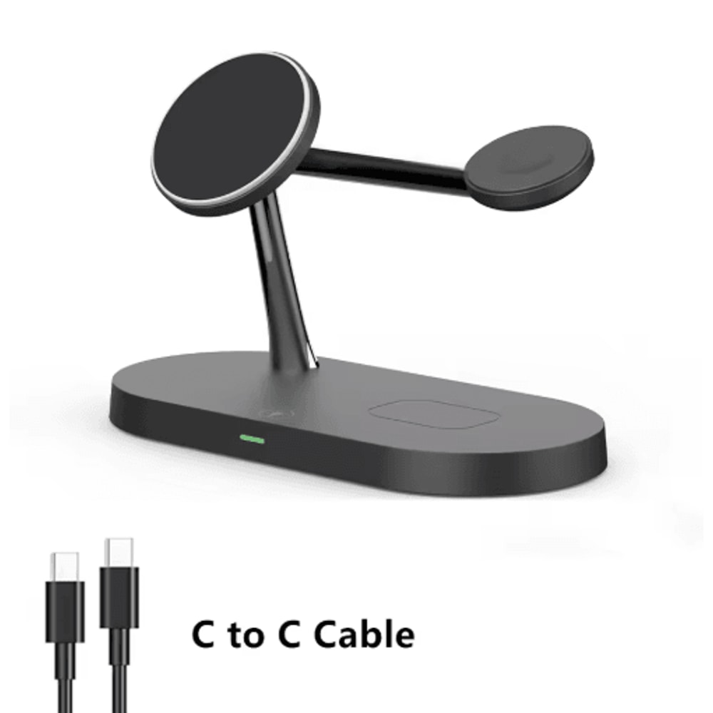 3in1 Magnetic Wireless Charging Station Fast MagSafe Stand For IPhone Apple Watch AirPods 1
