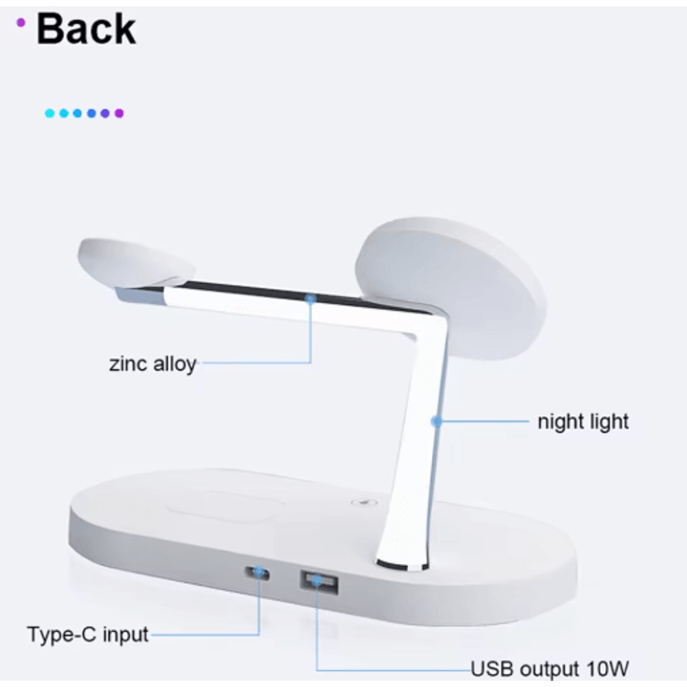 3in1 Magnetic Wireless Charging Station Fast MagSafe Stand For IPhone Apple Watch AirPods 4