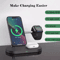 3in1 Magnetic Wireless Charging Station Fast MagSafe Stand For IPhone Apple Watch AirPods 0