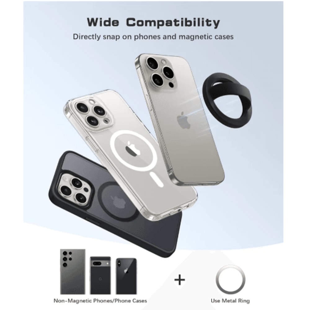 MagSafe Magnetic Silicone Finger Strap Soft Loop Phone Grip Stand 9