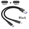 12m 2in1 Fast Charging Cable TypeC Micro USB Y Splitter Data Cable 1