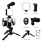 AllinOne Smartphone Vlogging Kit Tripod Microphone LED Light Starter Set 1