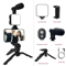 AllinOne Smartphone Vlogging Kit Tripod Microphone LED Light Starter Set 1