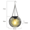 IronArt Hanging Solar Garden Lantern Waterproof Dusk To Dawn Outdoor Light With Chain 3