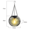 IronArt Hanging Solar Garden Lantern Waterproof Dusk To Dawn Outdoor Light With Chain 3