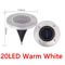 LED Solar Ground Lights Waterproof Buried Solar Disk Lights For Garden Pathway 3