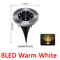 LED Solar Ground Lights Waterproof Buried Solar Disk Lights For Garden Pathway 4