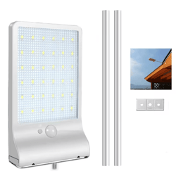 pir solar motion sensor wall light – waterproof outdoor solar security lamp