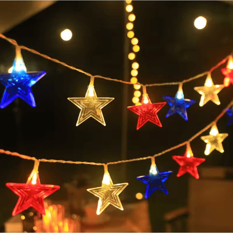 Solar Star String Lights Waterproof Outdoor Fairy Lights With 8 Lighting Modes 2