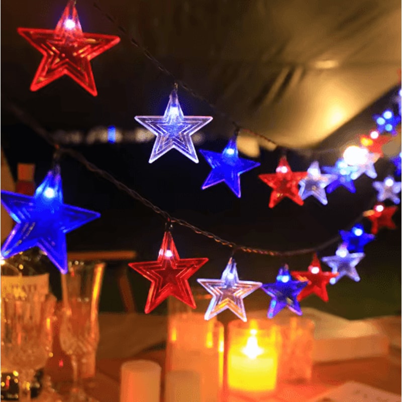 Solar Star String Lights Waterproof Outdoor Fairy Lights With 8 Lighting Modes 7