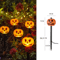 Pumpkin Solar Garden Lantern Waterproof Outdoor Halloween Torch Light 3