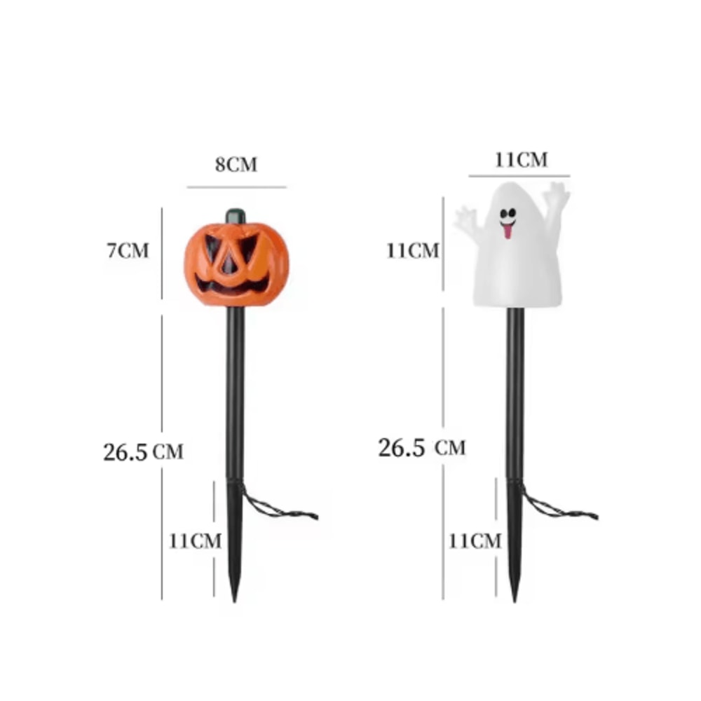 Pumpkin Solar Garden Lantern Waterproof Outdoor Halloween Torch Light 4