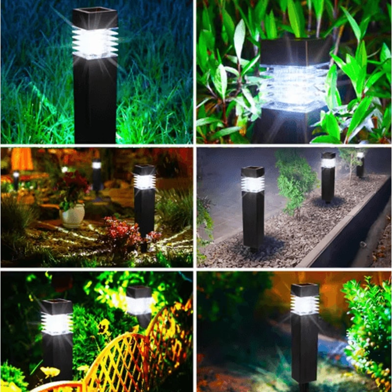Decorative Solar Garden Landscape Lights Waterproof Ground Plug Lawn Yard Lights 3