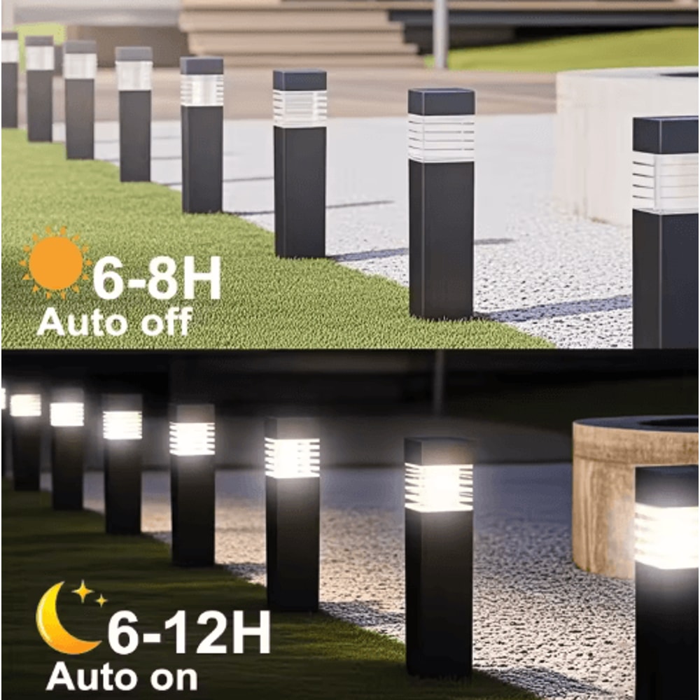 Decorative Solar Garden Landscape Lights Waterproof Ground Plug Lawn Yard Lights 6