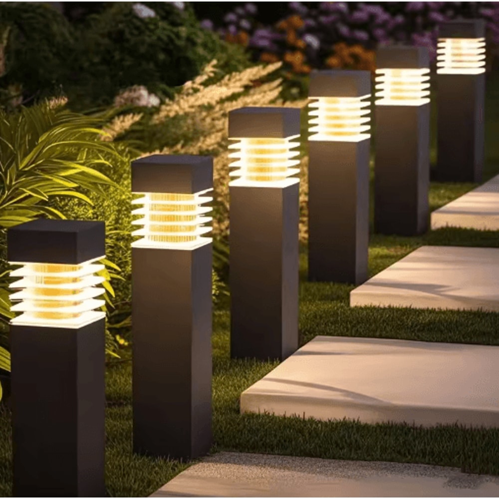 Decorative Solar Garden Landscape Lights Waterproof Ground Plug Lawn Yard Lights 0