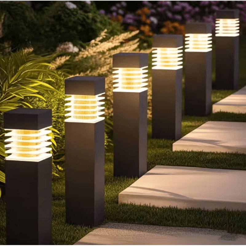 Decorative Solar Garden Landscape Lights Waterproof Ground Plug Lawn Yard Lights 0